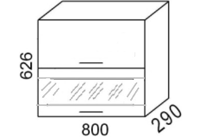 Шкаф ВС800Г Эра Дуб Горный (Эра)