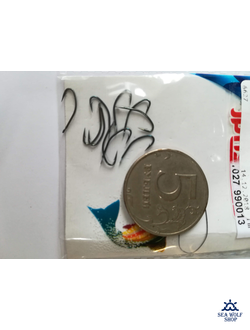 Крючок №4 на корюшку (10 шт, чёрный, лопатка)