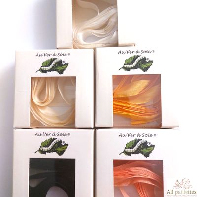 Шелковые ленты 13 мм 5 цветов, Франция