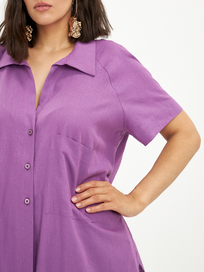 Платье-рубашка в цвете Dahlia