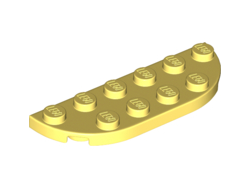 Plate, Round Corner 2 x 6 Double, Bright Light Yellow (18980 / 6147709)