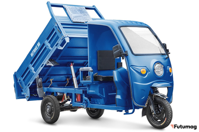 Грузовой электротрицикл Rutrike D5 1700 КАБИНА темно-синий