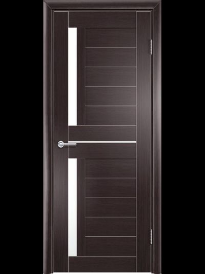 Дверь венге с замком и петлями.