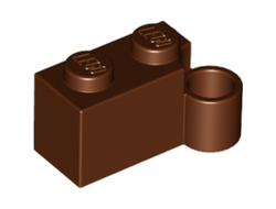 Hinge Brick 1 x 4 Swivel Base, Reddish Brown (3831 / 4215449)