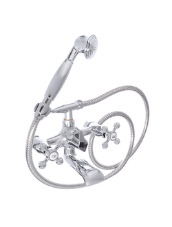 SonMelle Смеситель для ванны Алия, кор. излив, керам. кран-буксы 1/2, с ком. для душа 594-070