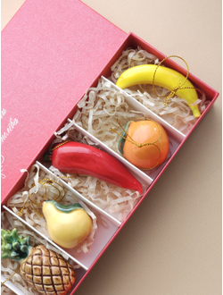 Комплект ёлочных игрушек "Яркие плоды"