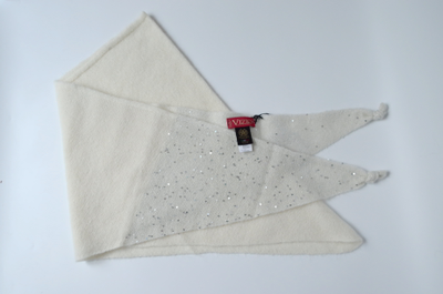 Вязаный итальянский шарф платок с пайетками Вицио