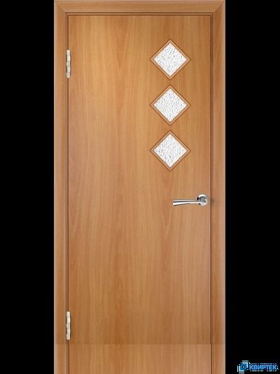 Дверь межкомнатная остеклённая ПВХ ДО-05/3 с багетом купить в Челябинске | КВИРТЕК