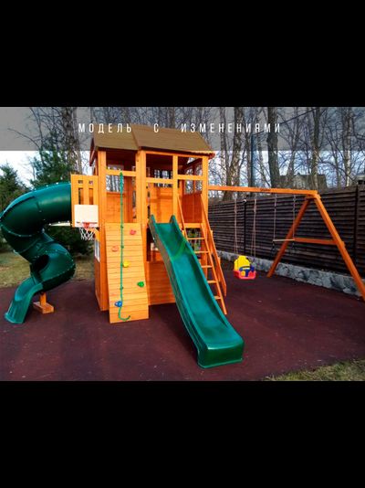 Детская площадка IgraGrad Клубный домик Макси с трубой Luxe