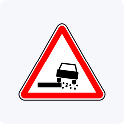 Дорожный знак 1.19 Опасная обочина