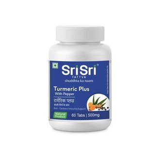 Turmeric Plus (КУРКУМА ПЛЮС) Sri Sri Ayurveda/Tattva, 60 таб.