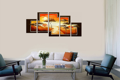 Модульная картина "Дорога к солнцу"