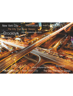 Фотообои Симфония "НОЧНОЙ ГОРОД"