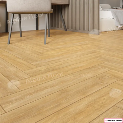 Ламинат Alpine Floor Herringbone 12 Pro Дуб Тулуза LF106-04 34 класс толщина 12 мм с фаской 1.1017 м2