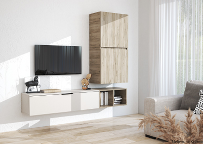 Бохо НМ-001 гостиная Дуб Крафт Серый/Кашемир