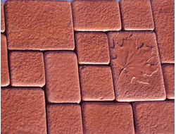 Тротуарная плитка брусчатка "клён"