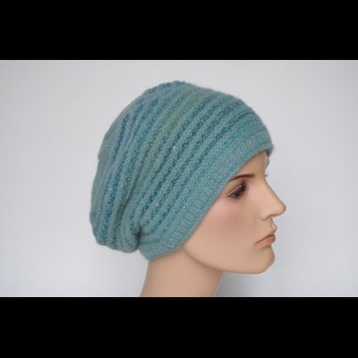 Берет бирюзовый вязаный Vizio Италия 6713 В