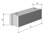 Фундаментный блок ФБС 12.5.6