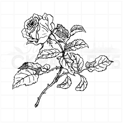 ФП штамп "Роза винтажная"