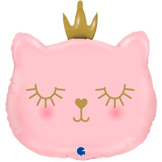 Котенок принцесса. Розовый 66см