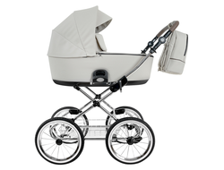 Коляска 2в1 Roan Bass Next Classic 2.0 Marzipan / Black / руч.Cappuccino