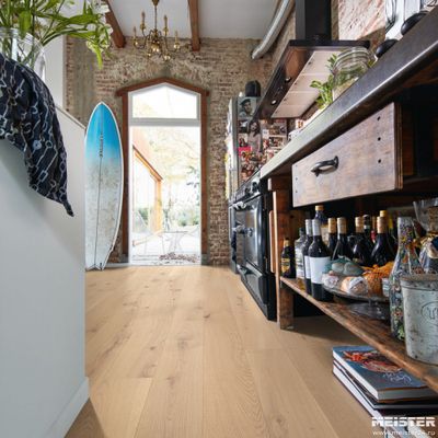 Паркетная доска Meister Дуб Рустик Кремовый 8325 PD200C