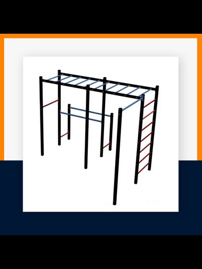 Спортивная площадка Workout W11.16 c удилненным турником (1600мм) для качели (без качели)