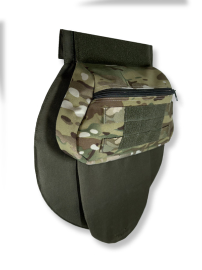 Подсумок напашный утилитарный, паховая сумка для напашника и бронежилета, цвет МУЛЬТИКАМ