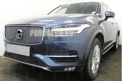 Защита радиатора Volvo XC90 2014- с парктроником black