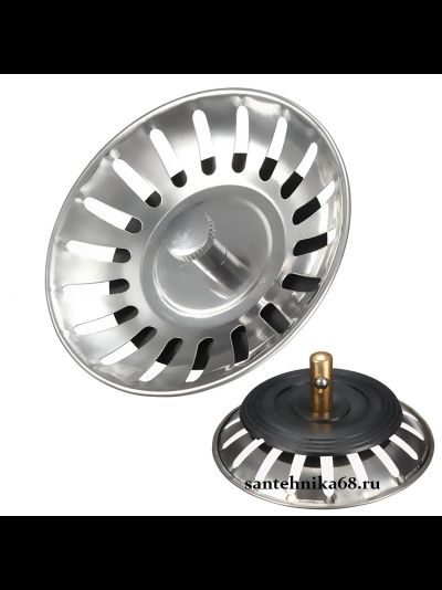 Сетка для кухонной мойки ЛЮКС СТК-12L d-110, большой выпуск