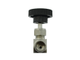 Кран с черным вентилем игольчатый 1/4"