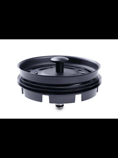 Фланец + стоппер + кнопка BoneCrusher, в цвете "матовый черный" для BC910/910 Slim/BC810/ ВС610