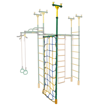 Дополнительная стойка к распорному ДСК с сеткой для лазания