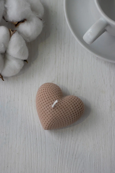 СВЕЧА "СЕРДЦЕ" капучино