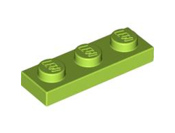 Plate 1 x 3, Lime (3623 / 4122440 / 4210210 / 4271564 / 4534664)