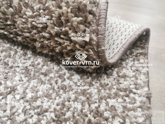 Ковровая дорожка  SHAGGY LIKE SH-60 brown-beige / ширина 1,2 м