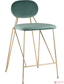 Стул полубарный Элис мятный