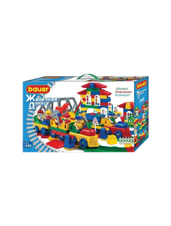 Детский развивающий конструктор Bauer Серии Железная дорога