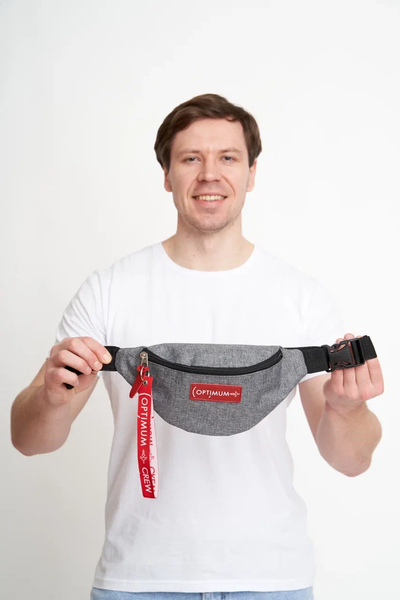 Сумка на пояс Optimum Mini RL, серая