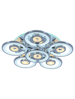 8070/5+1 CHR 168W+11W RGB Светодиодная люстра Profit Light