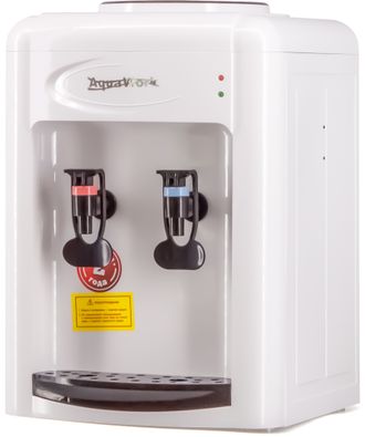 Кулер для воды Aqua Work 0.7-TDR бело-черный, с нагревом и электронным охлаждением