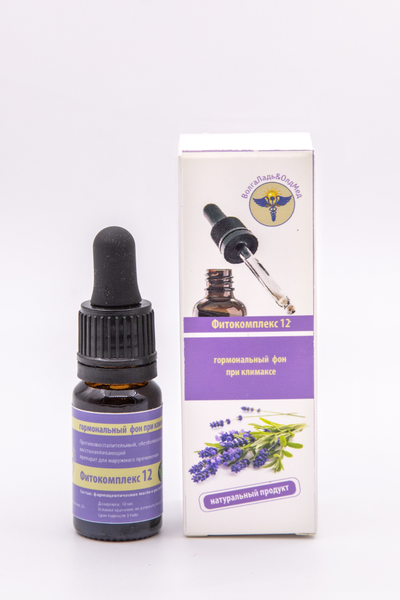Фитокомплекс ВолгаЛадь №12 нормализация гормонального фона женщин при климаксе, 10 мл