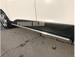 Защита штатного порога труба d53 для Hyundai ix35 (2010-2015)