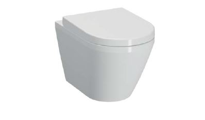 Комплект: Подвесной безободковый унитаз Vitra Integra Round, с толстым сиденьем дюропласт с микролифтом, инсталяцией и панелью управления, матовый хром, 9004B003-7202