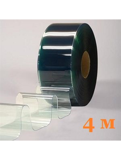 Полосовая ПВХ завеса морозостойкая 300х3 мм, 1 рулон/бухта, длина  4.0 м