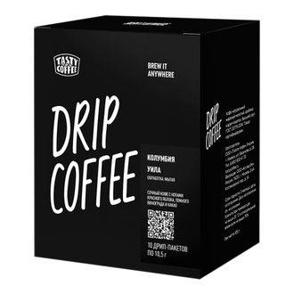 Дрип-пакеты "Колумбия Уила", 10шт (Tasty Coffee)