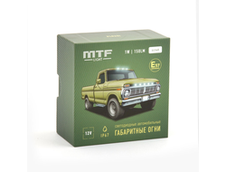 Габаритные огни LED 12V, бел.свет, прозр. стекло, 2шт. PLR25I