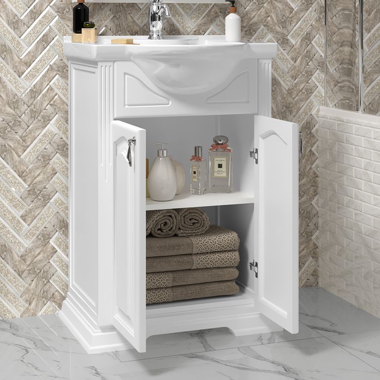 КОМПЛЕКТ МЕБЕЛИ РИСПЕКТО 55 МАТОВЫЙ БЕЛЫЙ