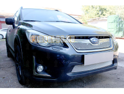 Защита радиатора Subaru XV (рестайлинг) 2016-2017 chrome низ PREMIUM