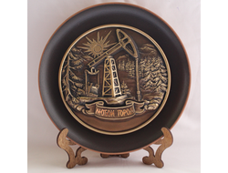 СУВЕНИРНАЯ ТАРЕЛКА НЕФТЯНАЯ ВЫШКА. ОПТ